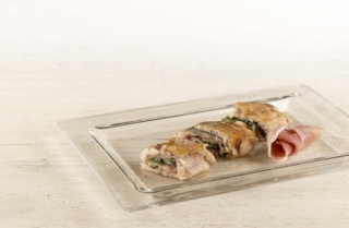 Trucha rellena con berros y jamón serrano